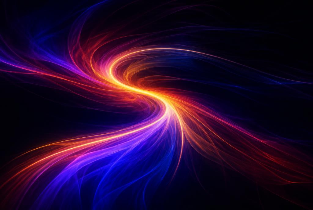 Abstract digital flow of light